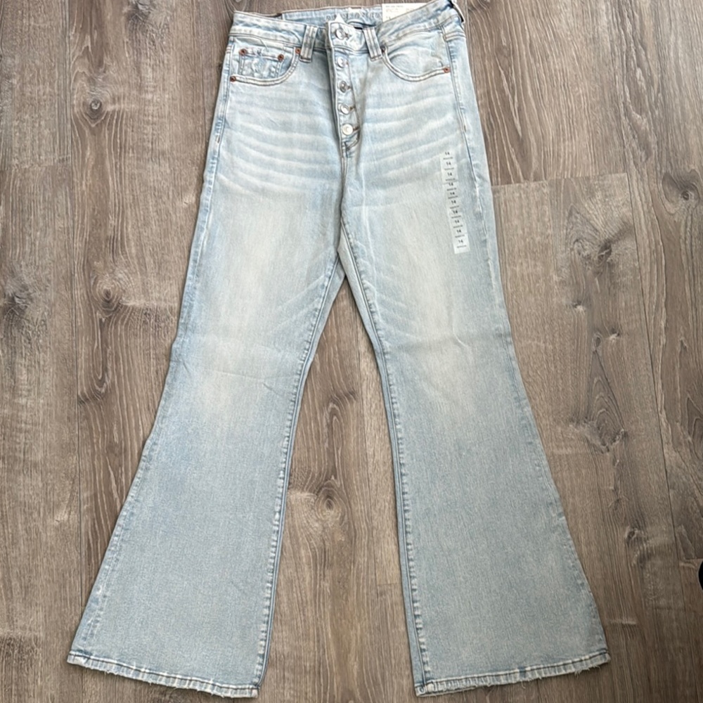 Women's Light Blue Flared Jeans